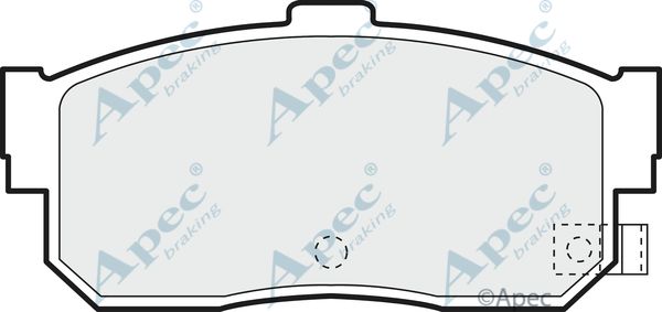 APEC BRAKING stabdžių trinkelių rinkinys, diskinis stabdys PAD784